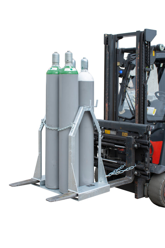 Stahlflaschenpalette SFP 4, feuerverzinkt, für Gasflaschentransport