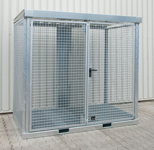 Gasflaschencontainer GFC-E/G M3, feuerverzinkt
