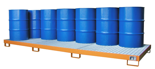 Bauer® Auffangwanne AW 12 – bis 12 x 200-l-Fässer gelb