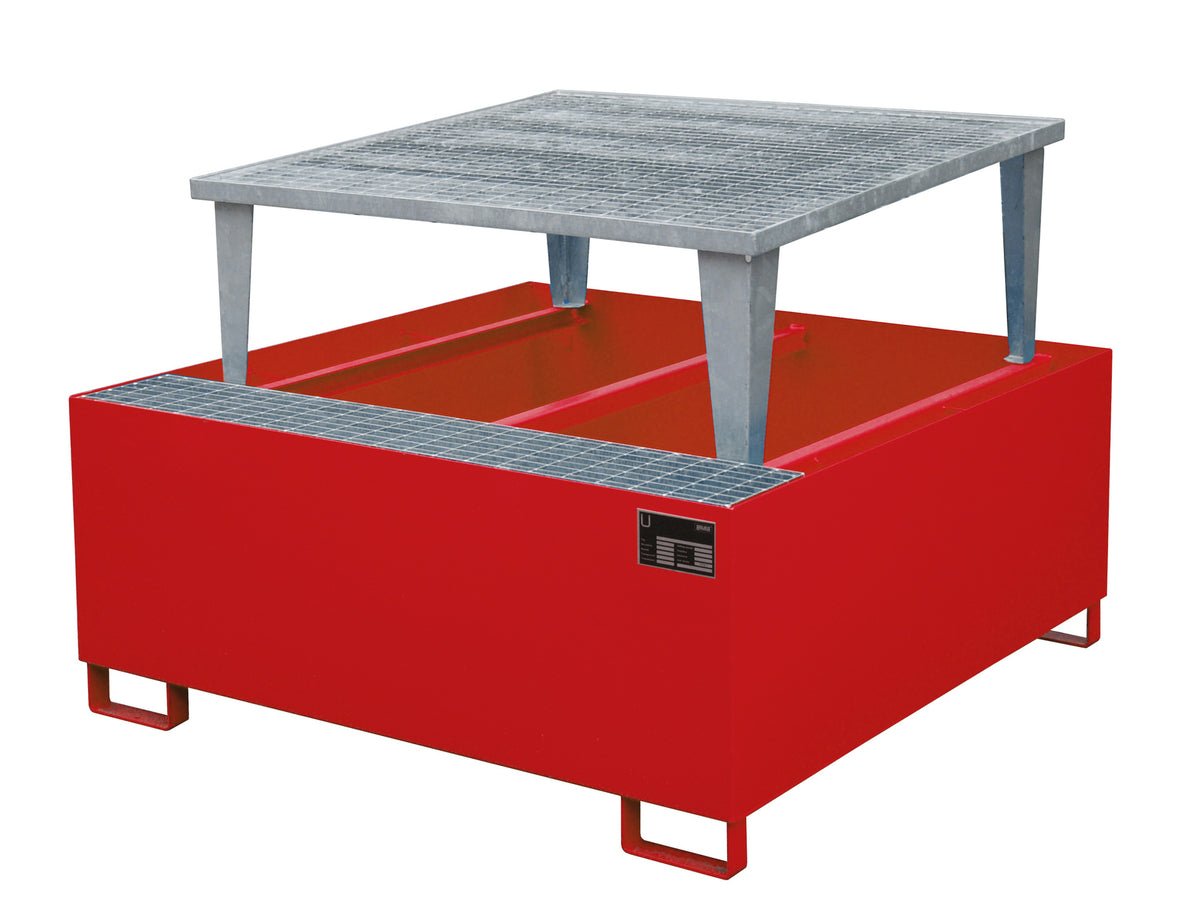Bauer® Auffangwanne AWA 1000 – 1 x IBC à 1000 l rot