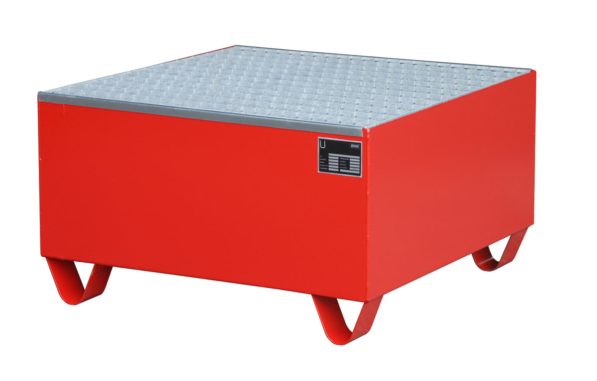 Auffangwanne SERIE 2000 für 200l Fässer rot