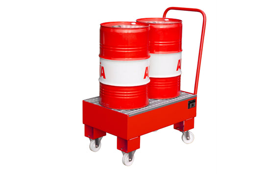 Bauer® Fahrbare Auffangwanne AW 60-1 SR rot