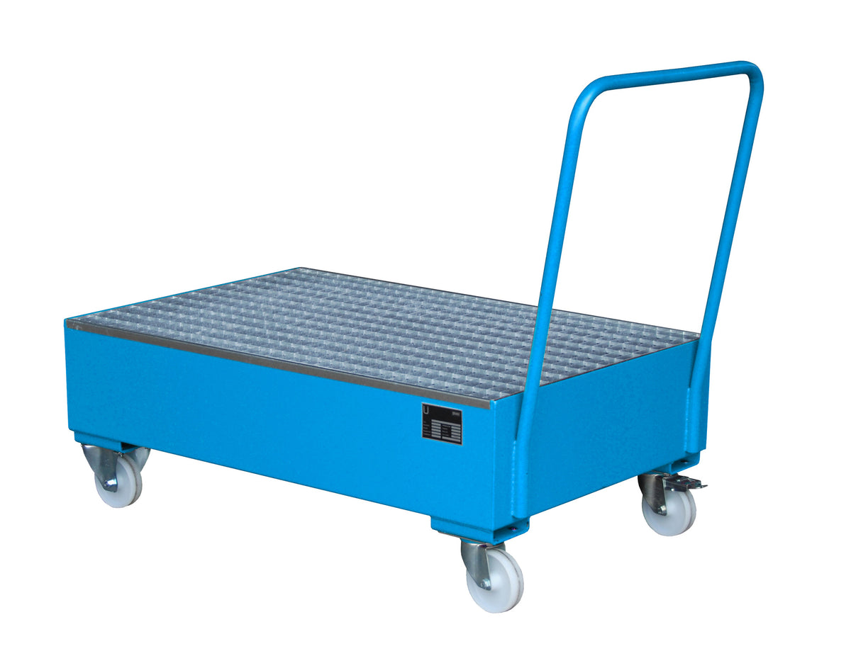 Bauer® Fahrbare Auffangwanne aus Stahl für 2 Fässer á 200 Liter