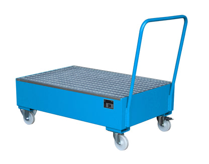 Bauer® Fahrbare Auffangwanne aus Stahl für 2 Fässer á 200 Liter