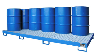 Bauer® Auffangwanne AW 10 – bis 10 x 200-l-Fässer blau