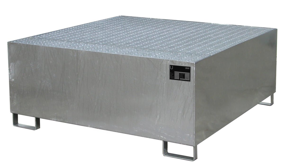 Auffangwanne aus Stahl zur Lagerung von 1 x IBC verz.