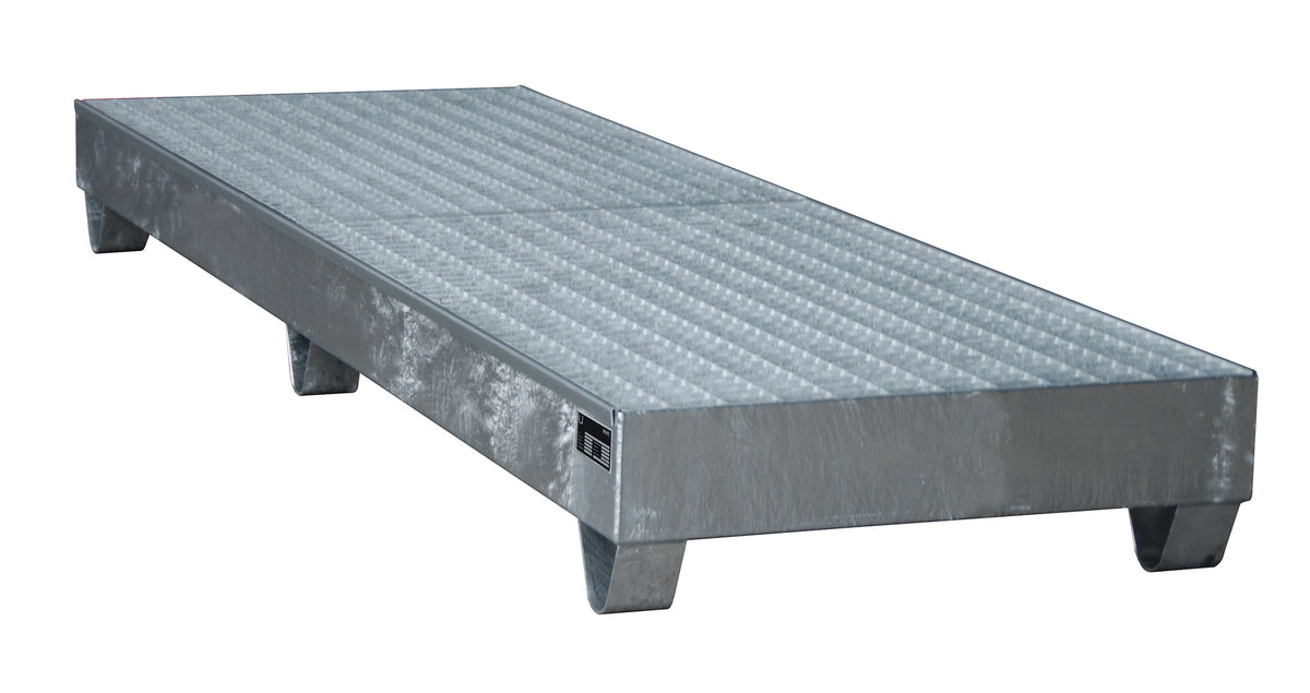 Bauer® Auffangwanne aus Stahl zur Lagerung von 4 Fässer á 200 Liter