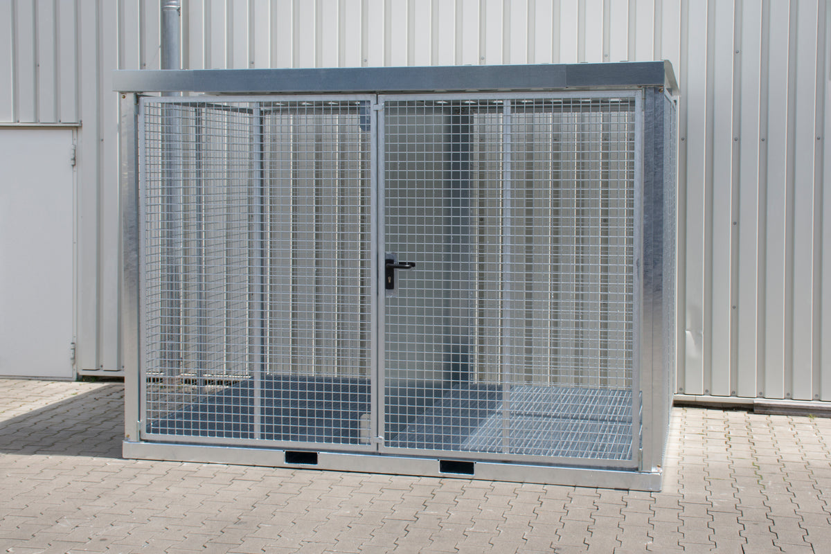 Gasflaschencontainer GFC-E/G M5, feuerverzinkt