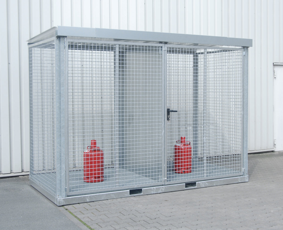 Gasflaschencontainer GFC-E/G M4, feuerverzinkt